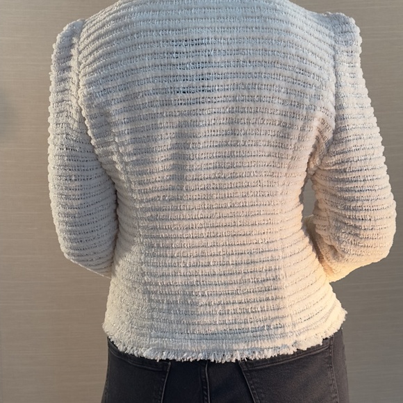 IRO Siana Open Front Jacket in Ecru Size 40 - Picture 3 of 3